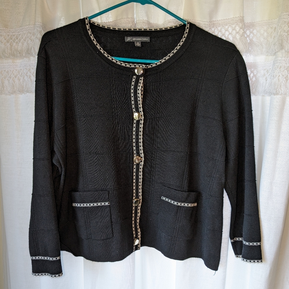 Adrianna Papell button up sweater